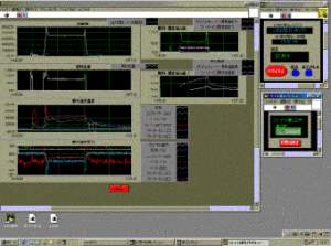 5KW級マイクロガスタービン状態監視制御システム画面